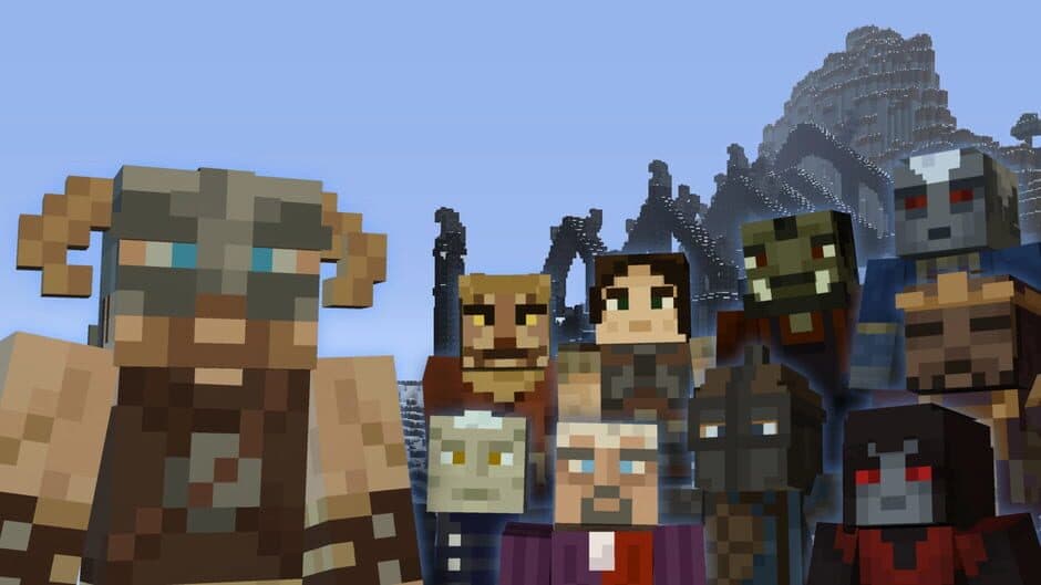 Minecraft: Dragonborn Mash-up artwork 1