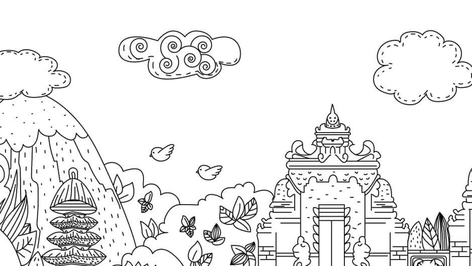 Cats Hidden in Bali artwork 1