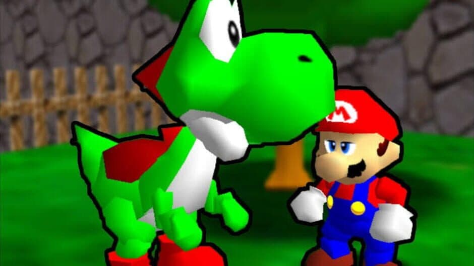 Mario 64 and Yoshi artwork 1