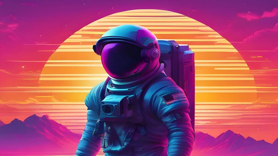 OG Puzzlers: Synthwave Astronauts artwork 1