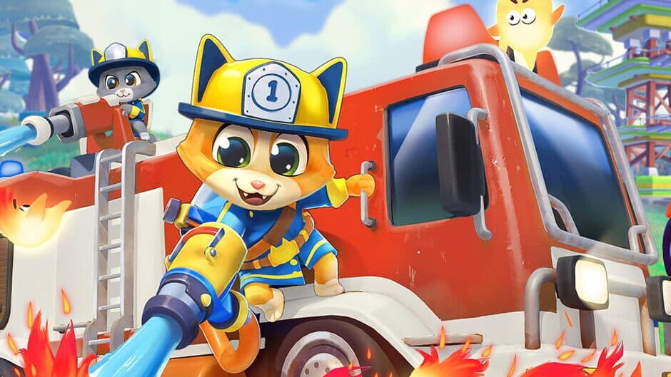 Leo the Firefighter Cat artwork 1
