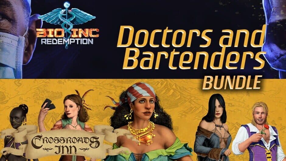 Bio Inc. Redemption + Crossroads Inn: Doctors and Bartenders Bundle artwork 1