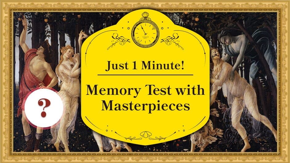 Just 1 Minute! Memory Test with Masterpieces artwork 1