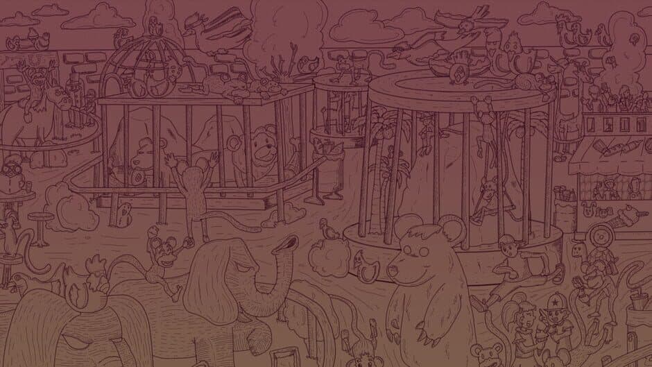 Hidden Cats: Zoo artwork 1