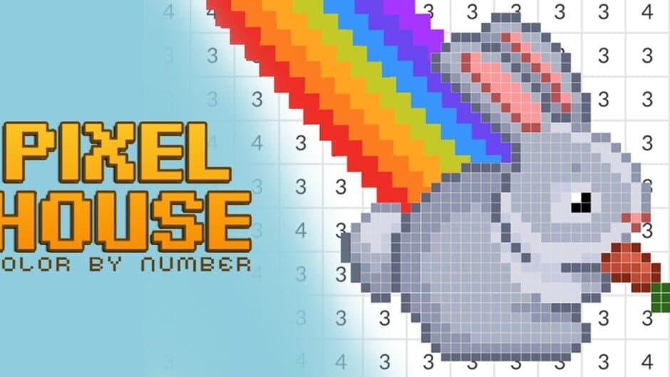 Pixel House: Color by Number artwork 1