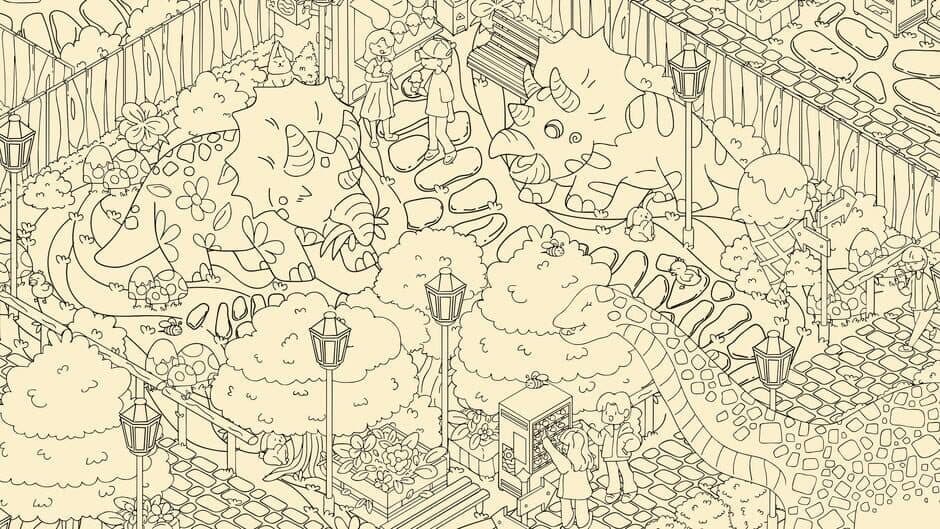 Cats and Seek: Dino Park artwork 2
