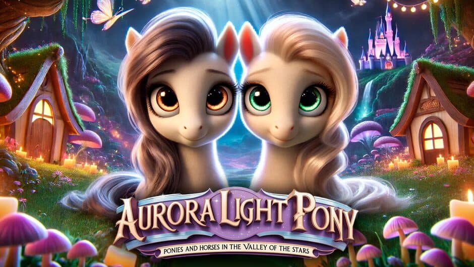 Aurora Light Pony: Ponies and Horses in the Valley of Stars artwork 1