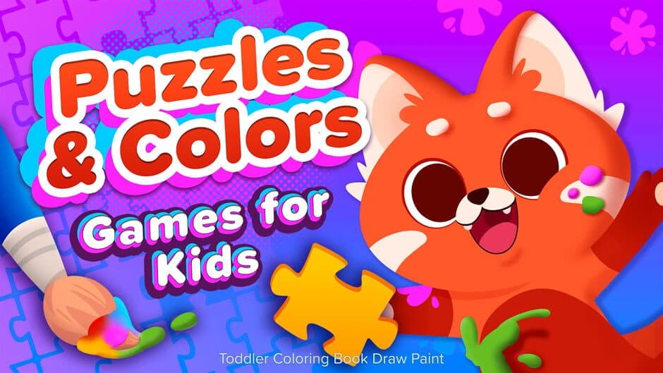Puzzles & Colors: Games for Kids - Toddler Coloring Book Draw Paint artwork 1