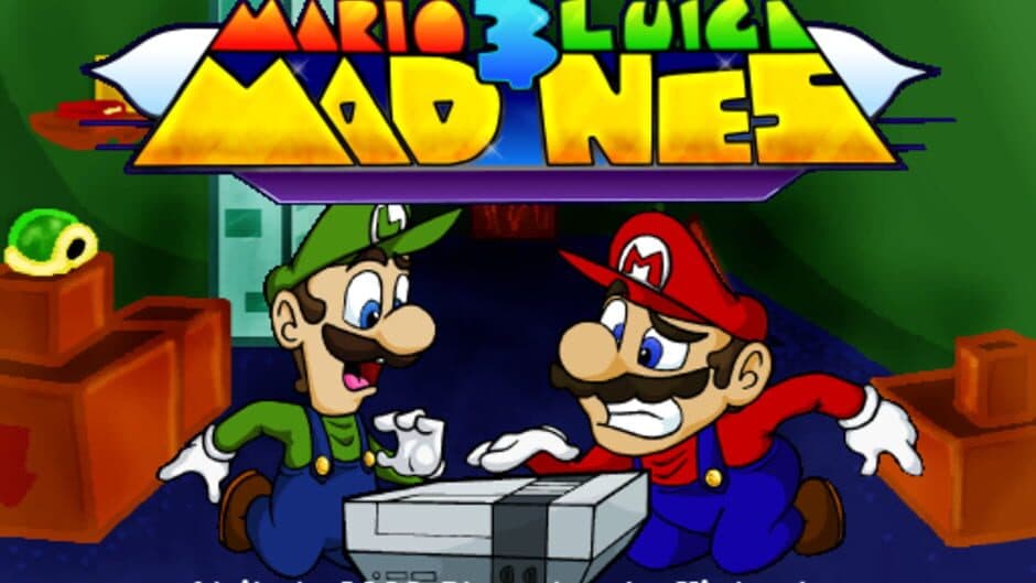 Mario & Luigi MAD NES artwork 1