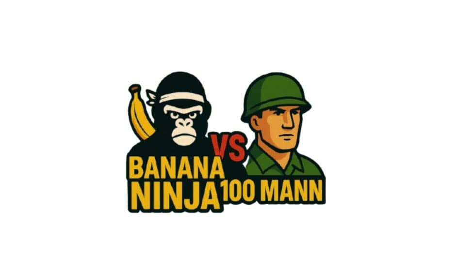 Banana Ninja vs. 100 Mann artwork 2