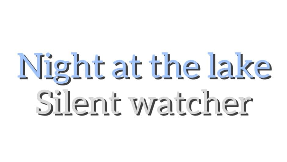Night at the Lake: Silent Watcher artwork 1