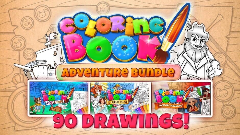 Coloring Book: Adventure Bundle - 90 Drawings artwork 1