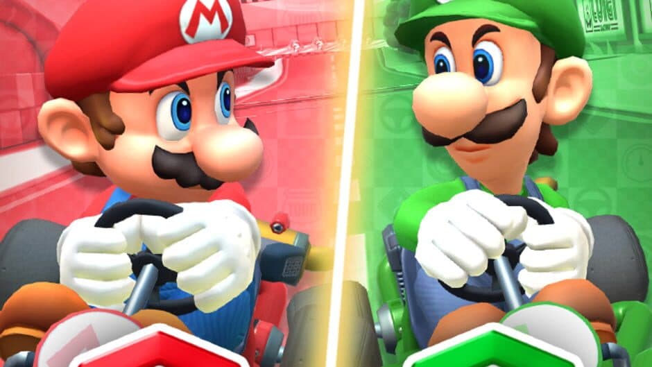 Mario Kart Tour: Mario vs. Luigi Tour artwork 1
