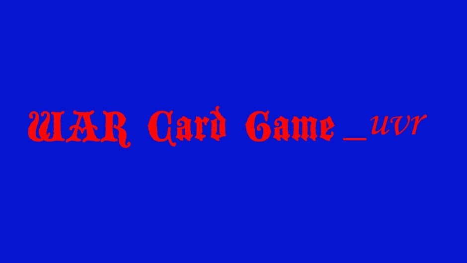 War Card Game_uvr artwork 1