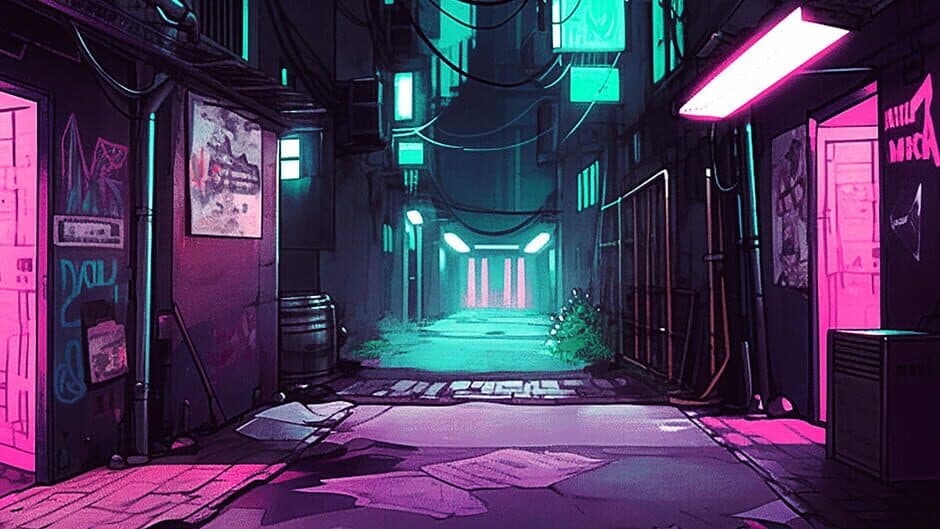Neon City Hacker artwork 1