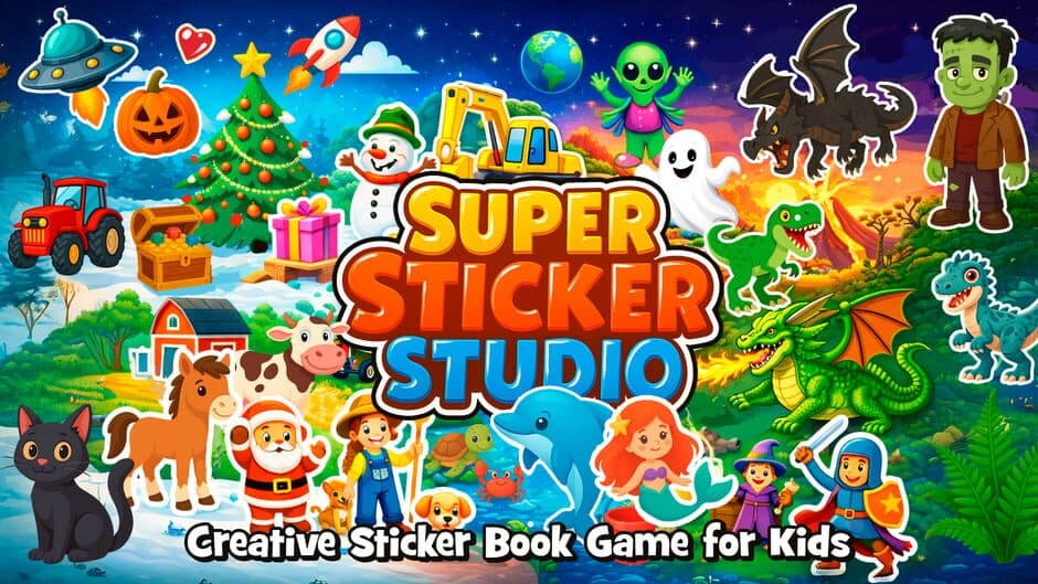 Super Sticker Studio: Creative Sticker Book Game for Kids artwork 1