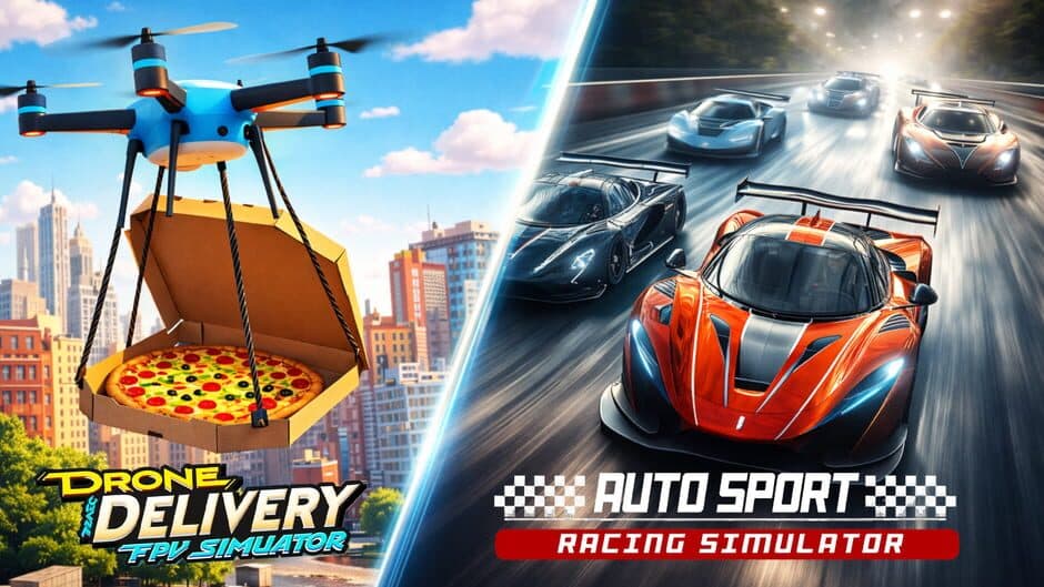 Auto Sport Racing & Drone Delivery: FPV Simulator artwork 1