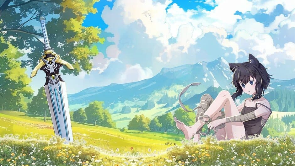 Reincarnated as a Sword Brave Rush artwork 1