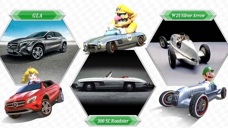 Mario Kart 8: Mercedez-Benz X Mario Kart 8 artwork 1