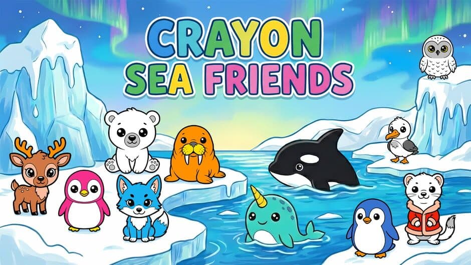 Crayon Sea Friends artwork 1
