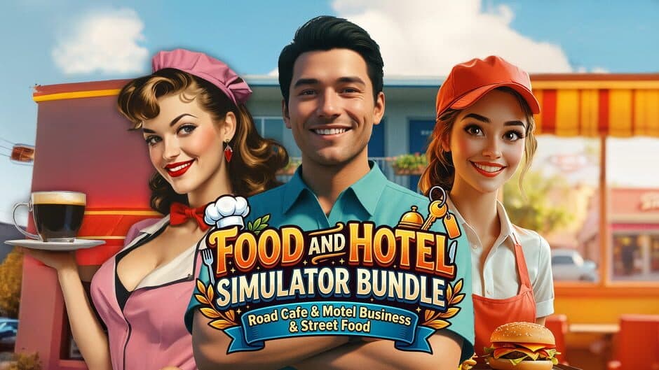 Food And Hotel Simulator Bundle: Road Cafe & Motel Business & Street Food artwork 1