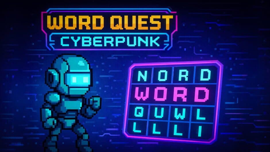 Word Quest: Cyberpunk artwork 1
