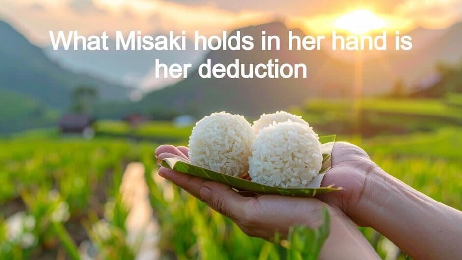 What Misaki holds in her hand is her deduction artwork 1