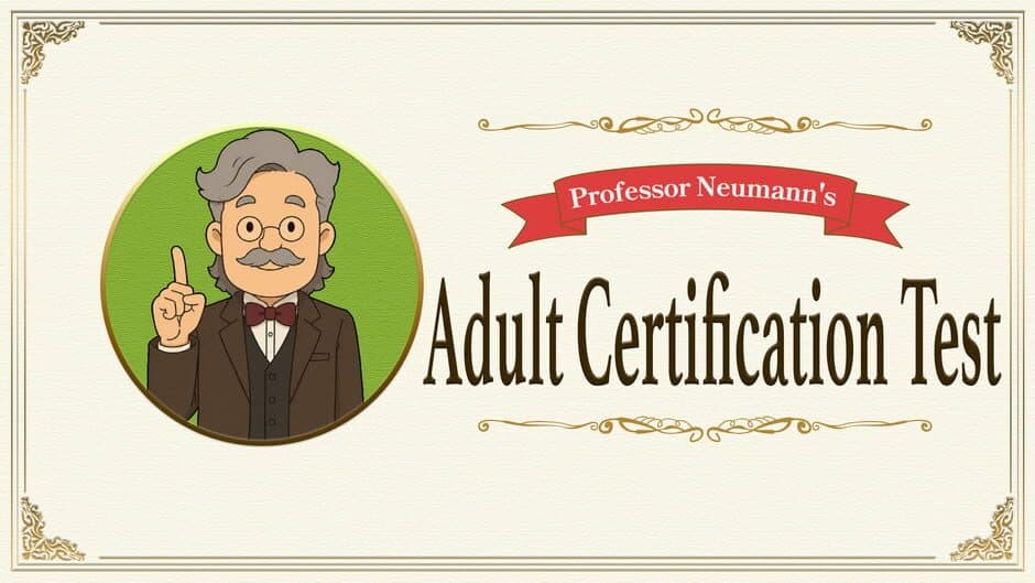 Professor Neumann's Adult Certification Test artwork 1