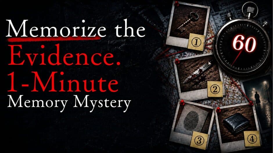 Memorize the Evidence: 1-Minute Memory Mystery artwork 1