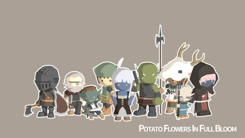 Potato Flowers in Full Bloom artwork 1