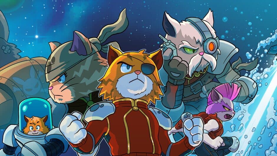 Astro Aqua Kitty artwork 1