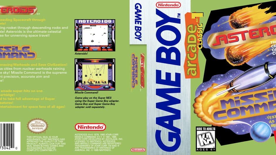 Arcade Classic No. 1: Asteroids / Missile Command artwork 1