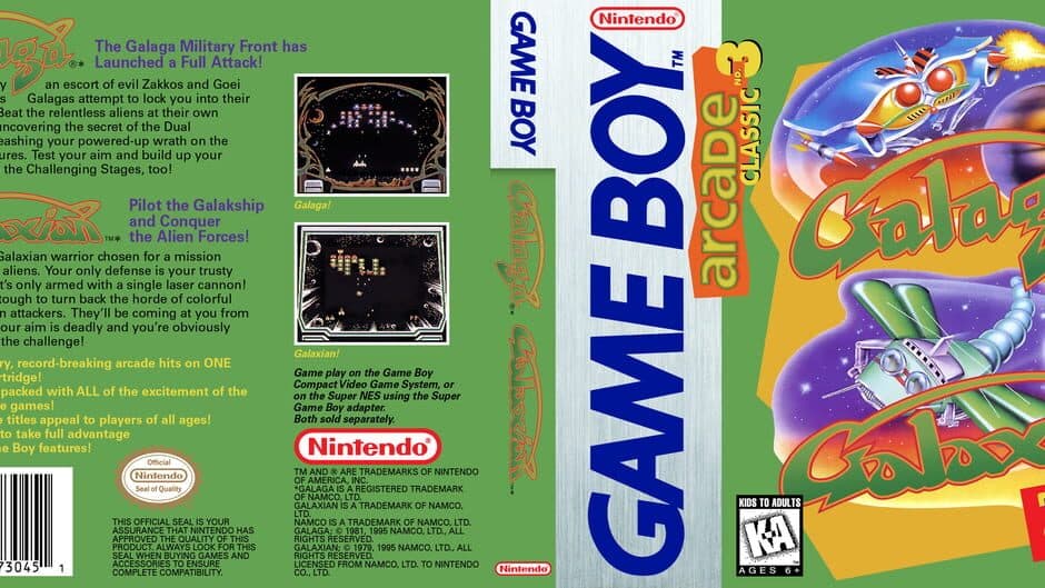 Arcade Classic No. 3: Galaga / Galaxian artwork 1