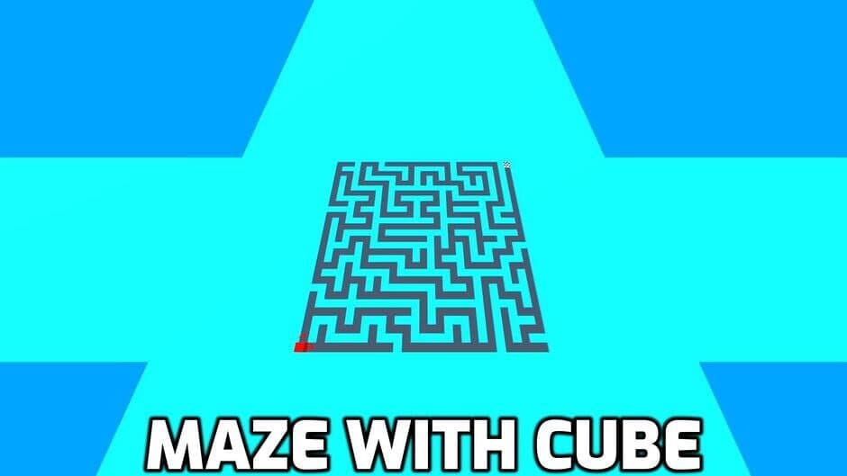 Maze with Cube artwork 1