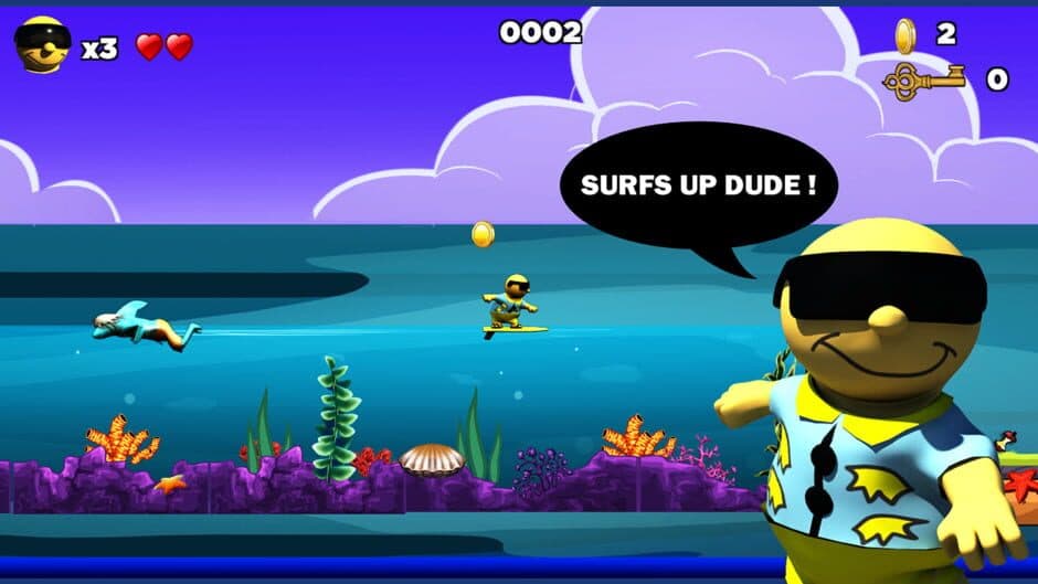 Surfin' Sam: Attack of the Aqualites screenshot 1