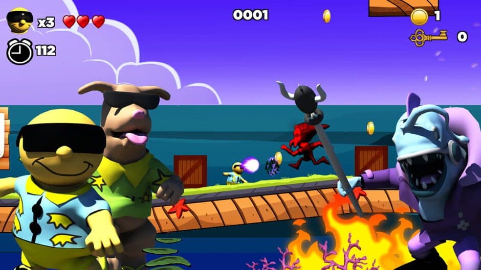 Surfin' Sam: Attack of the Aqualites screenshot 3