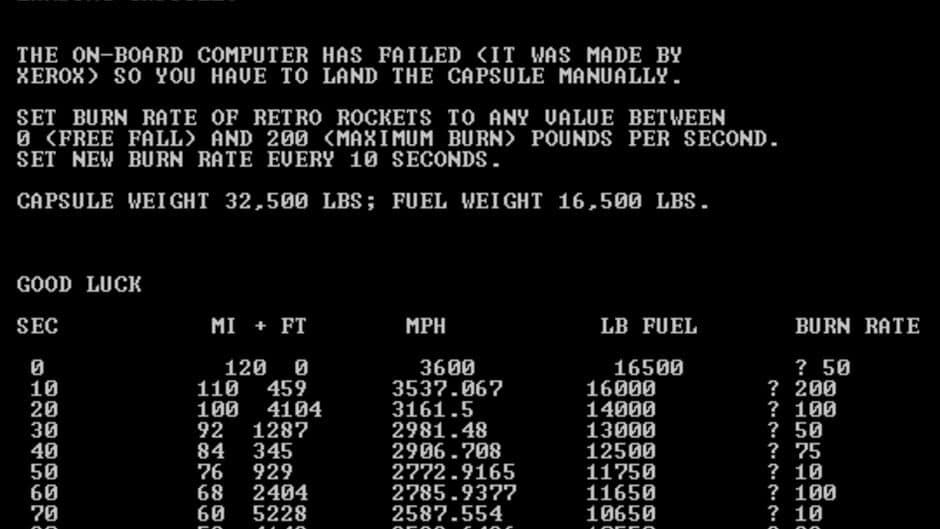 Lunar Lander screenshot 1