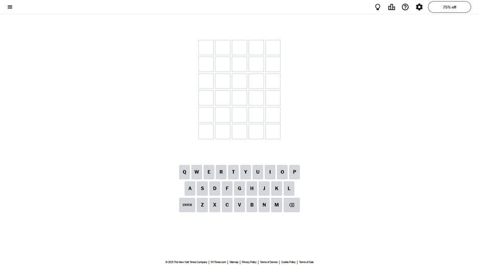 Wordle screenshot 2