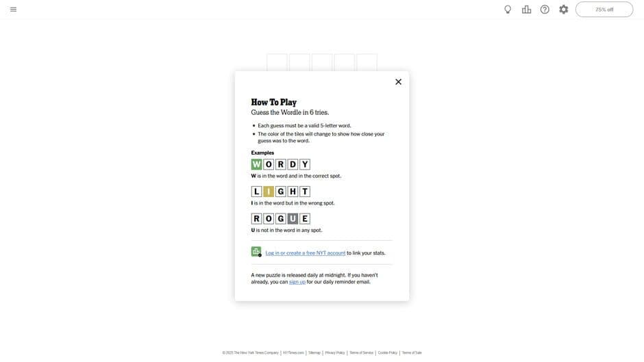 Wordle screenshot 4
