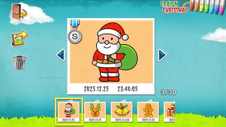 Crayon Christmas screenshot 2