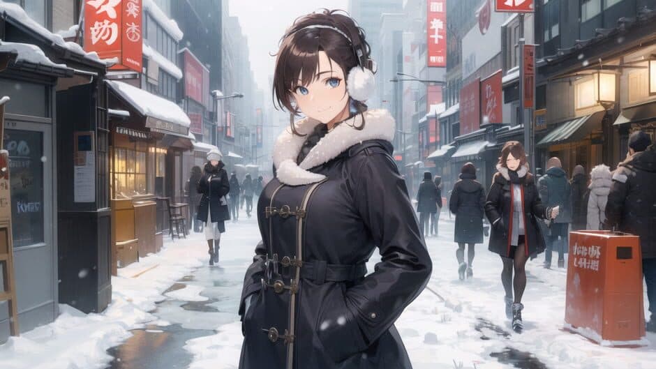 Anime Girls: Tokyo Christmas screenshot 1