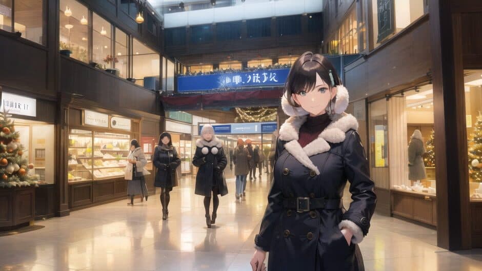 Anime Girls: Tokyo Christmas screenshot 2