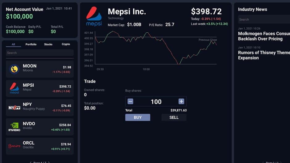 Day Trader Tycoon screenshot 1
