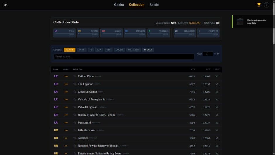 Wikipedia Gacha screenshot 2