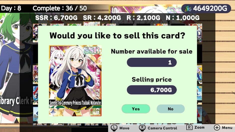 Schoolgirl Card Pull Simulator screenshot 1