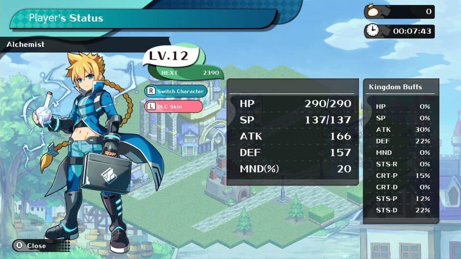 Kingdom's Return: Time-Eating Fruit and the Ancient Monster - "Azure Striker Gunvolt" Crossover Character Skin screenshot 1