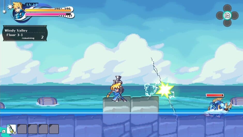 Kingdom's Return: Time-Eating Fruit and the Ancient Monster - "Azure Striker Gunvolt" Crossover Character Skin screenshot 2