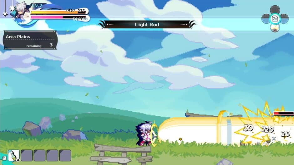 Kingdom's Return: Time-Eating Fruit and the Ancient Monster - "Azure Striker Gunvolt" Crossover Character Skin screenshot 4