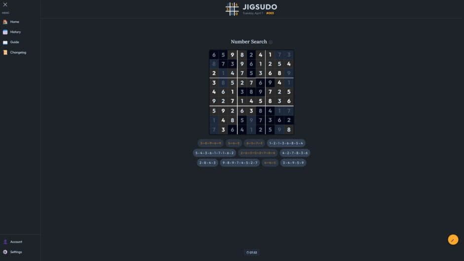 Jigsudo screenshot 1