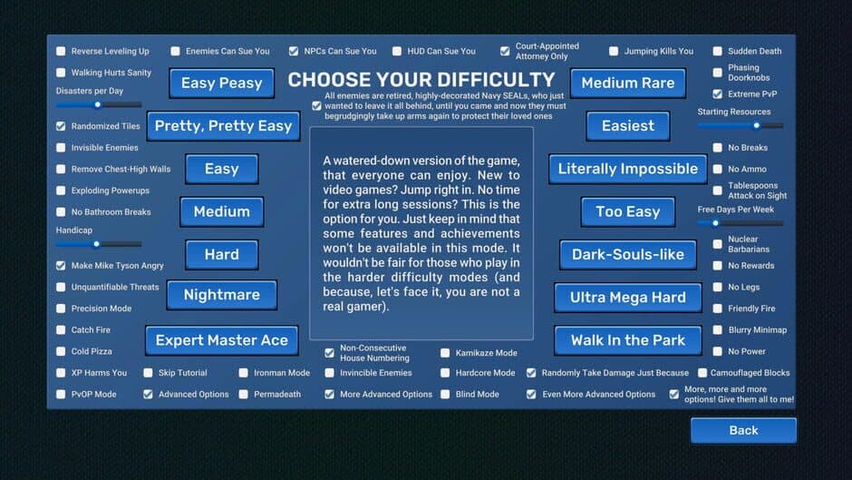Video Game Menu: The Game screenshot 2